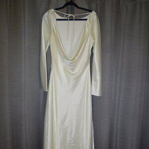 A&F Long sleeve cowl-back maxi dress - NWT